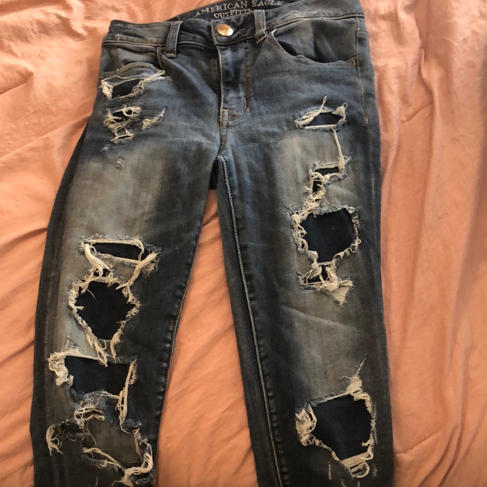 hi rise super stretch American Eagle outfitters